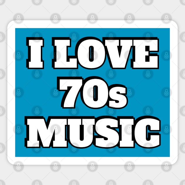 I love 70s music retro style Sticker by InspireMe